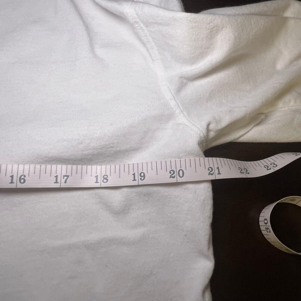 Frank & Eileen Henley Popover Shirt Patrick Raw Hem Long Sleeve White Size XS - Picture 6 of 8